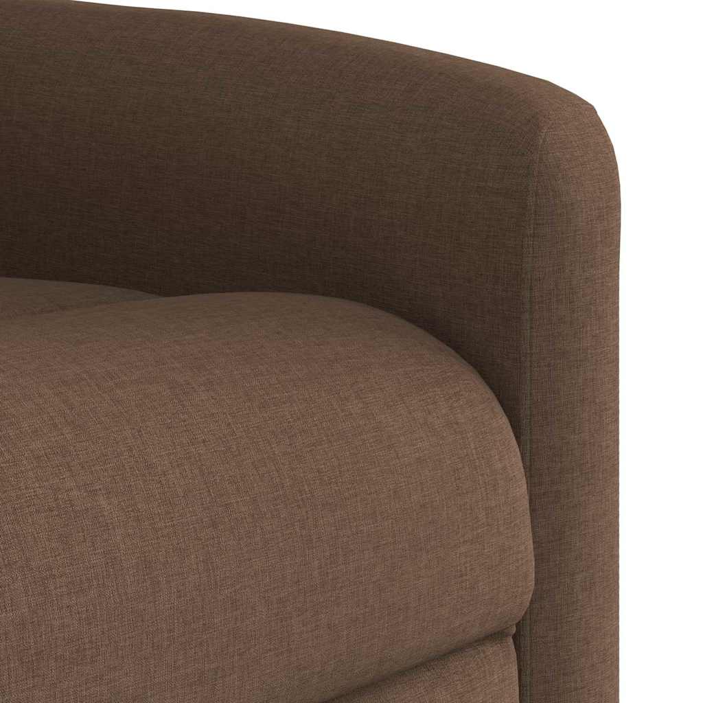 eldrevet massagestol stof brun
