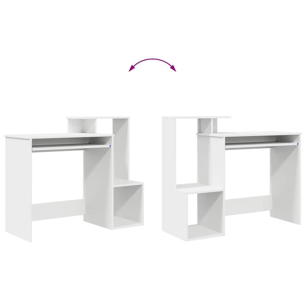 Bord Hvid 106 x 41 x 88,5 cm Konstrueret træ