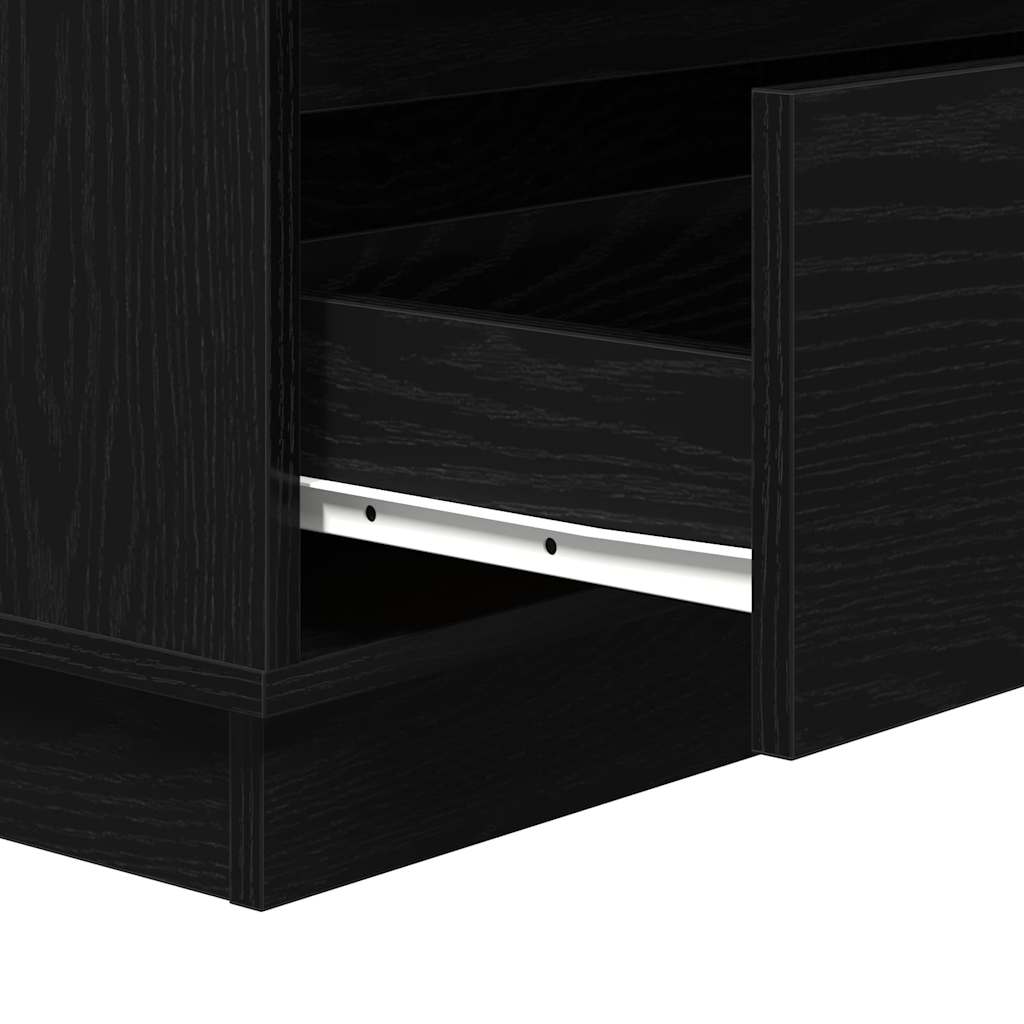 Natskab Sort eg 71 x 34,5 x 75 cm Konstrueret træ