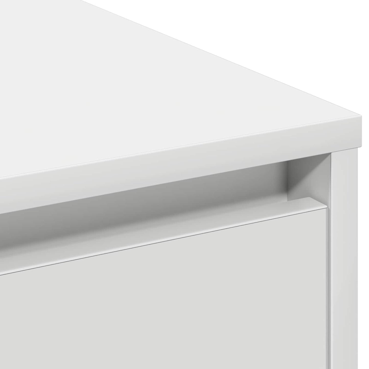 LED Sideboard Hvid 90 x 32 x 75 cm Konstrueret træ