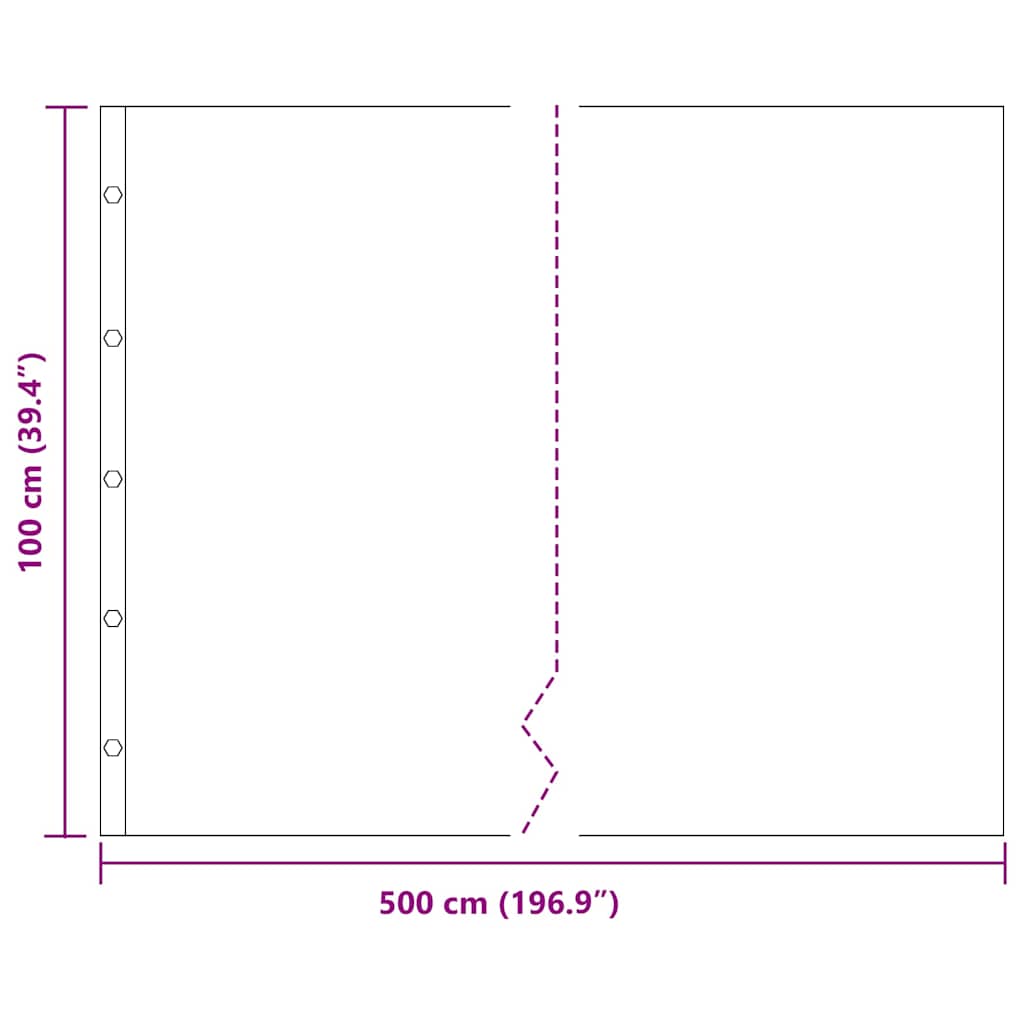 Rodspærre Sort 1 x 5 m Polyethylen