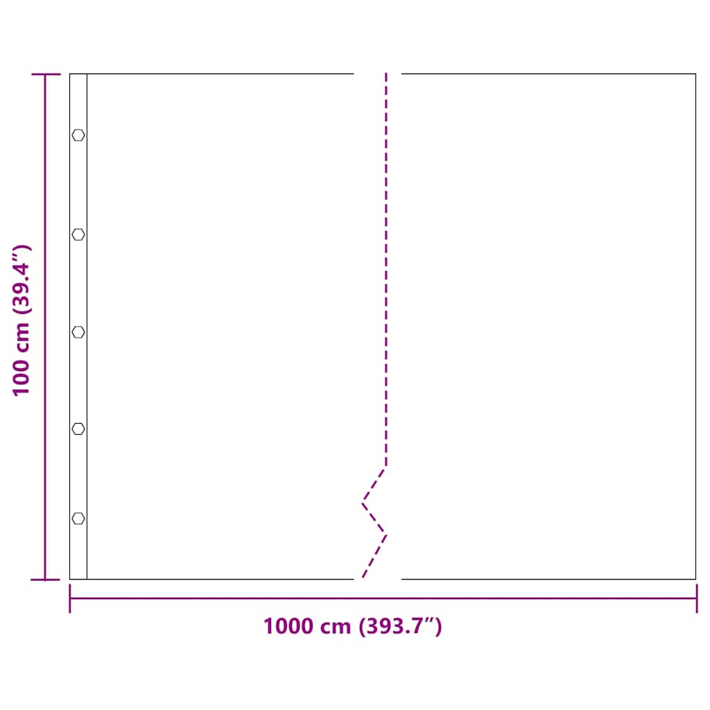 Rodspærre Sort 1 x 10 m Polyethylen
