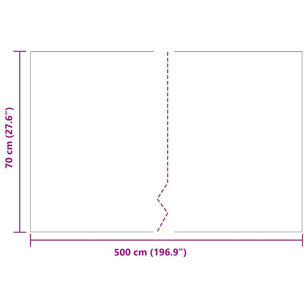 Rodspærre uden metalstrimmel 0,7 x 5 m Polyethylen Sort