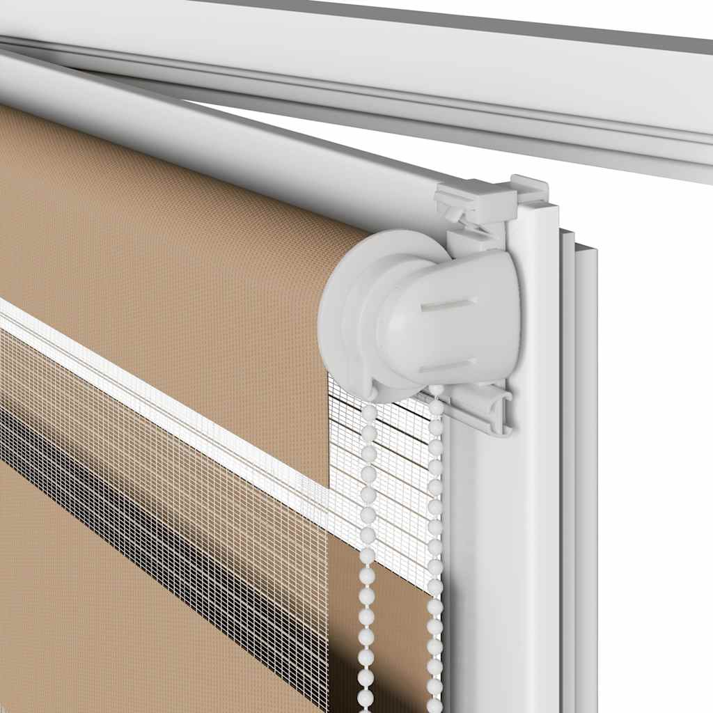 zebragardin sandbrun 90x100 cm stofbredde 85,9 cm polyester