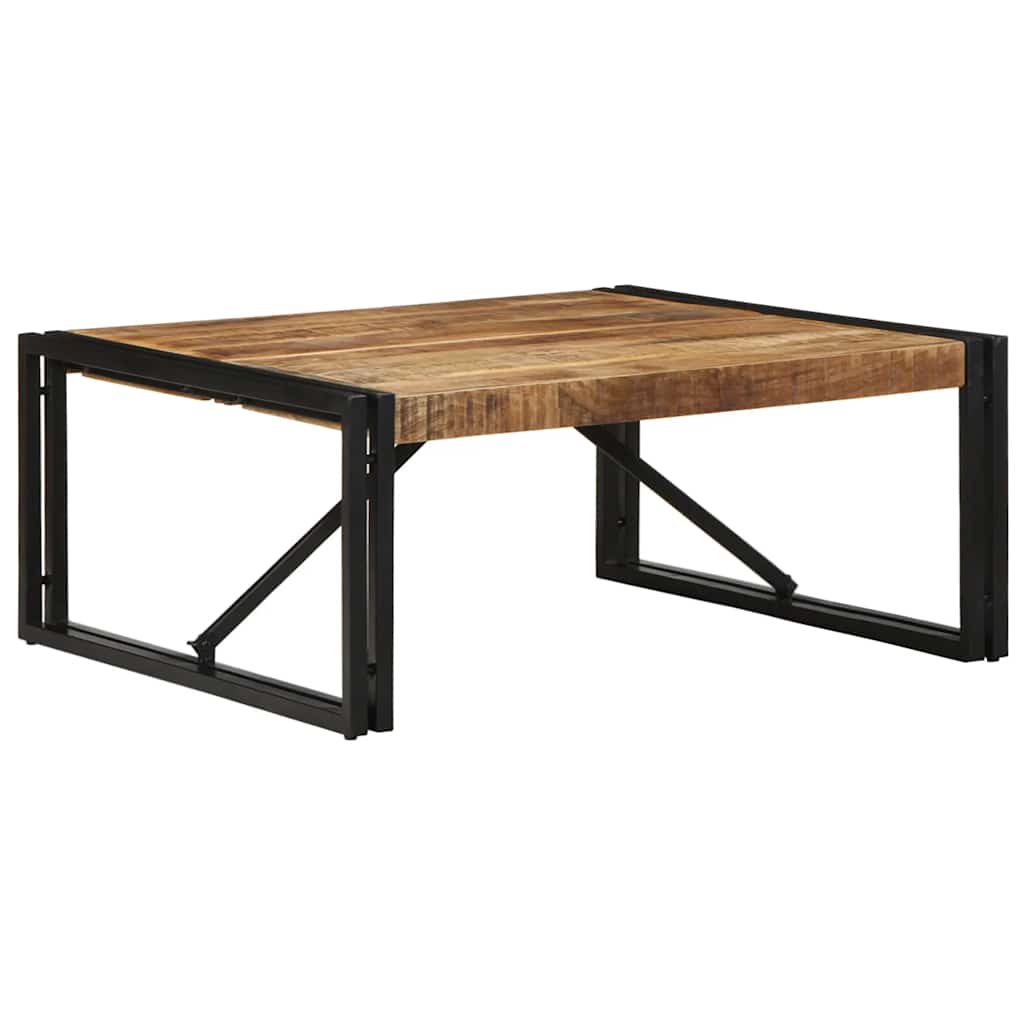 sofabord 80x80x35 cm massivt ru mangotræ