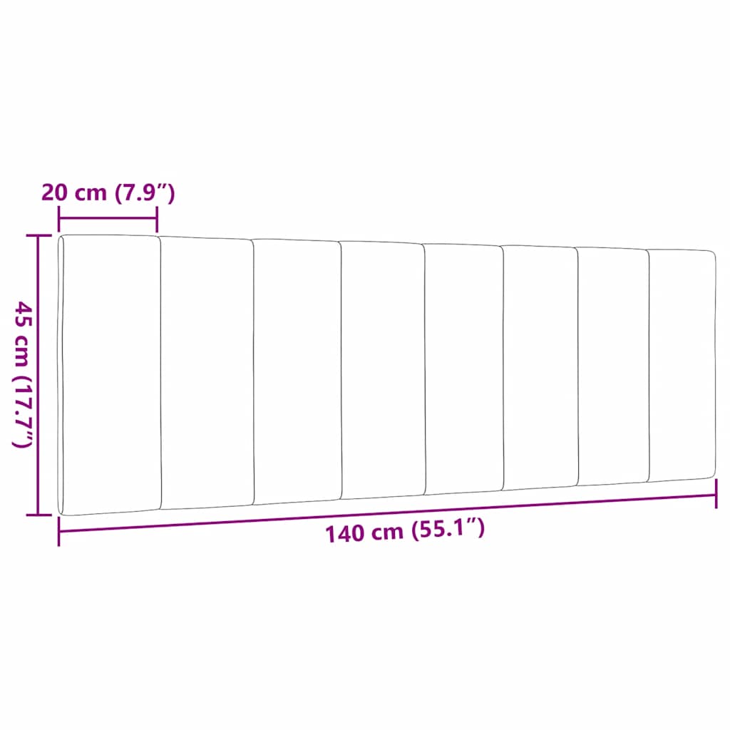 gavlpude Hanko 140 cm stof blå