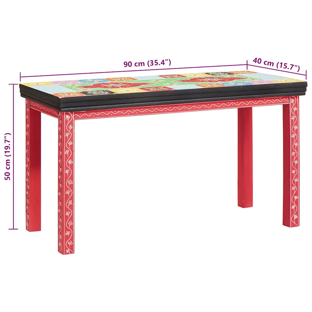Endebord 2 stk. Flerfarvet 90 x 40 x 50 cm