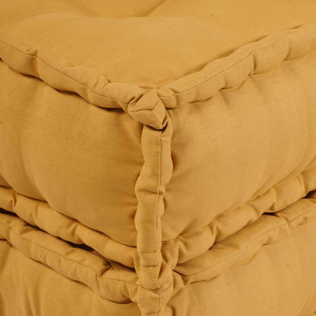 modulær sofaenhed stof 70x70x54 gul