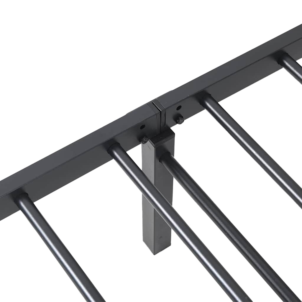 sengeramme uden madras foldbare 107x203 cm stål sort