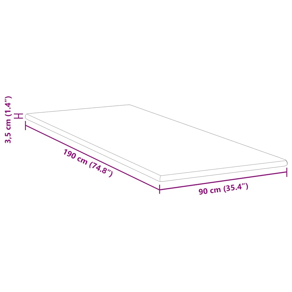 Minde skum madras top 90 x 190 cm Thick Stof-100% polyester