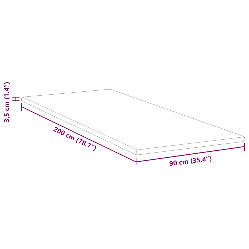 Minde skum madras top 90 x 200 cm 3,5 cm Thick Blød Hvid
