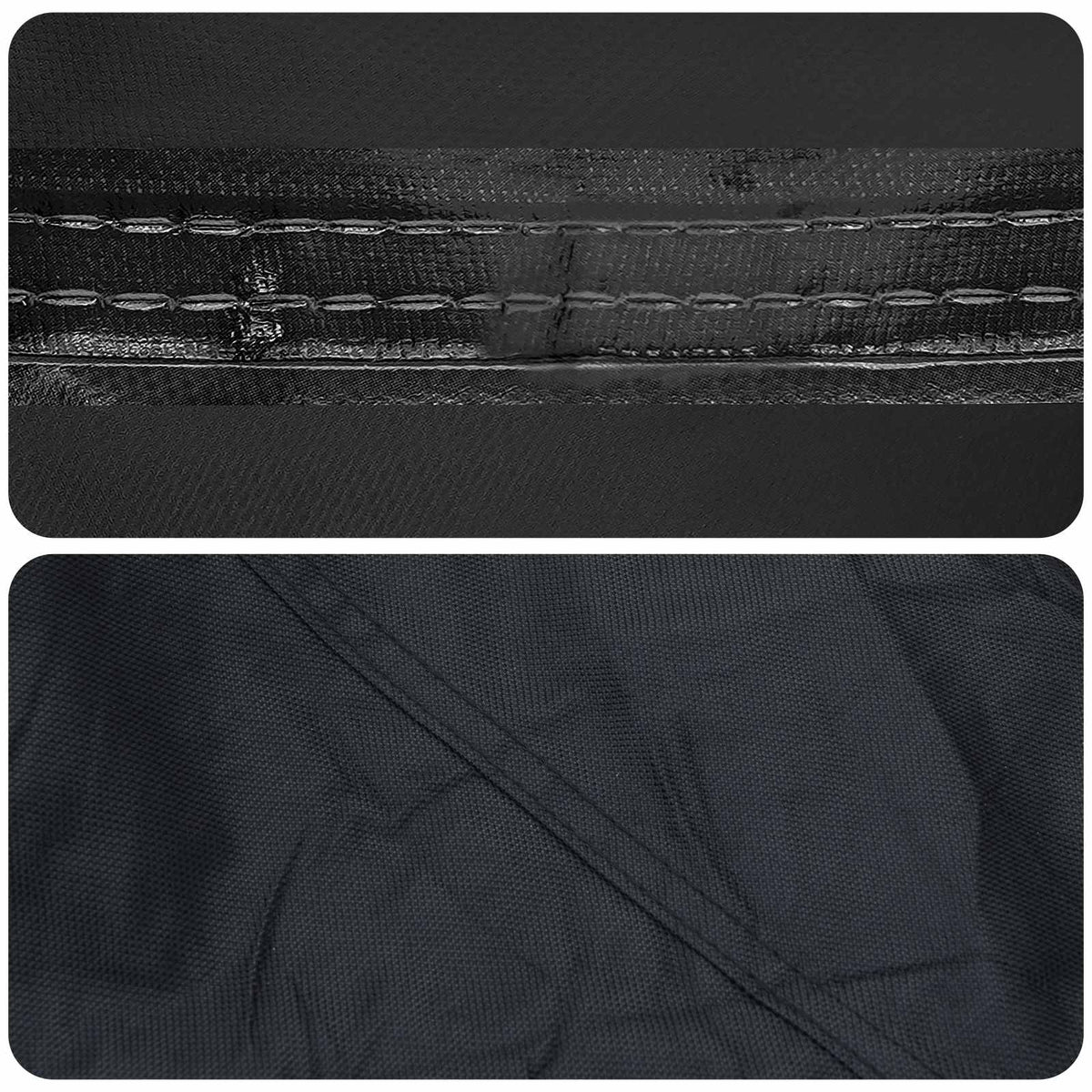 Udendørs møbelovertræk 203 x 81 x 63 cm 600D Oxford Stof Sort