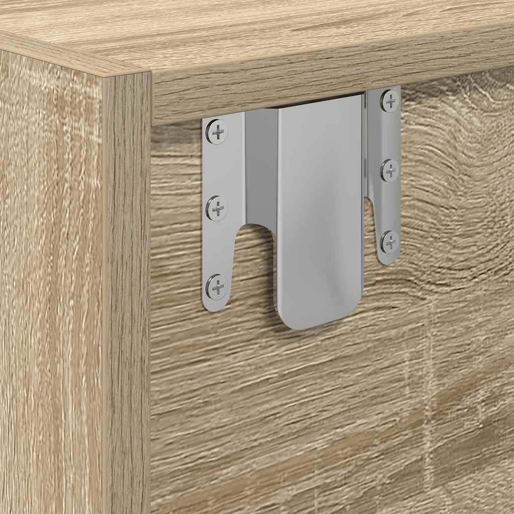 tv-bord 60x31x25,5 cm konstrueret træ sonoma-eg