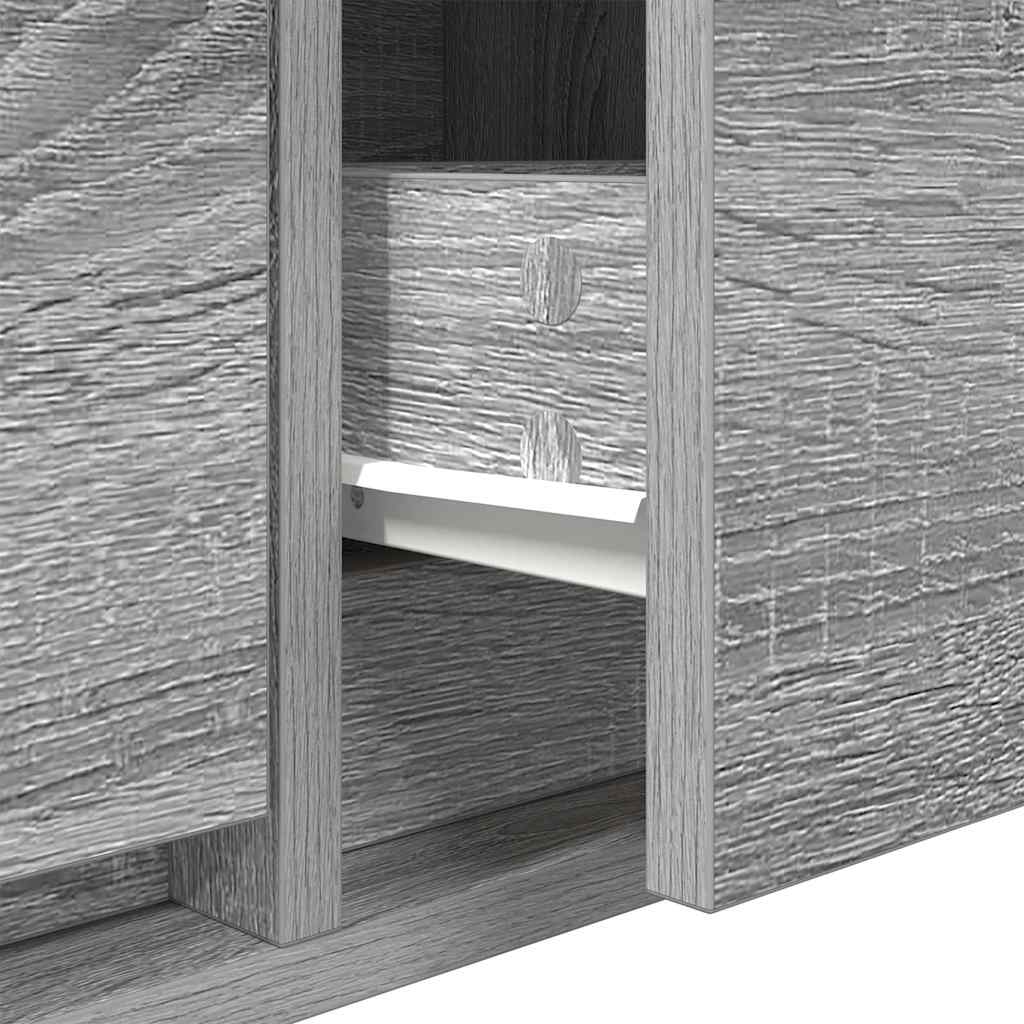 tv-borde 2 stk. 60x31x25,5 cm konstrueret træ grå sonoma-eg
