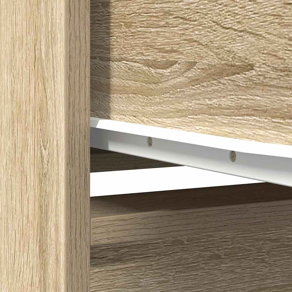 højskab 29,5x34x119,5 cm konstrueret træ sonoma-eg