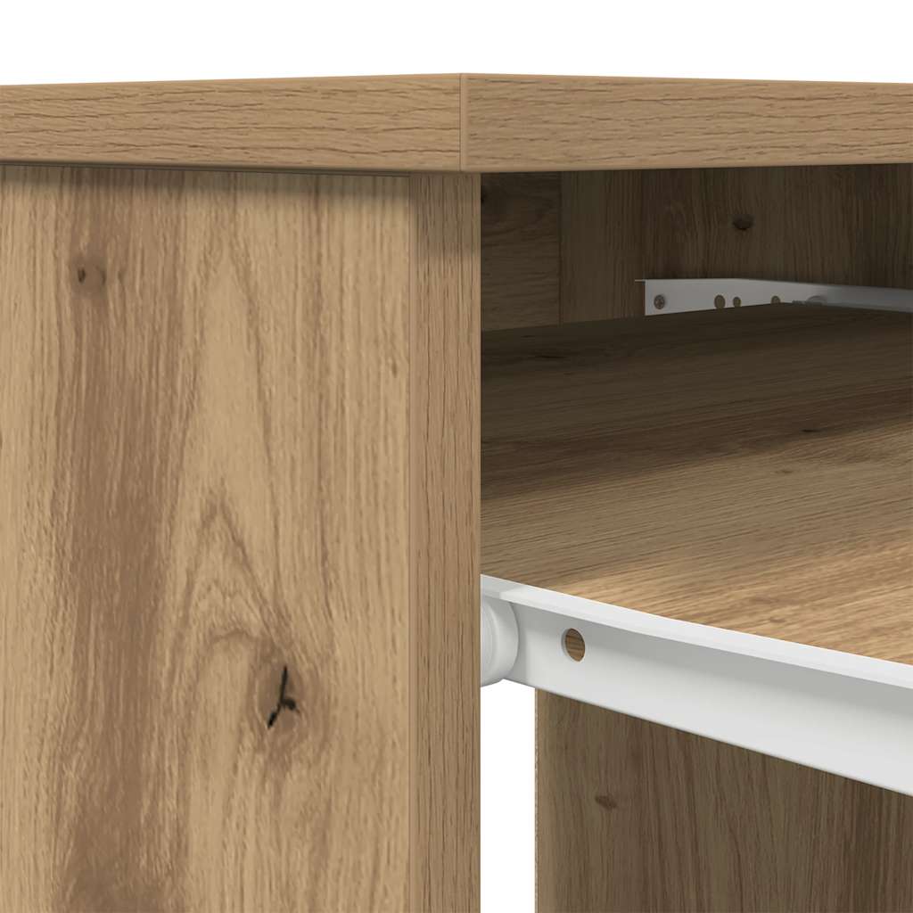 skrivebord 86x49x76 cm konstrueret træ kunsteg