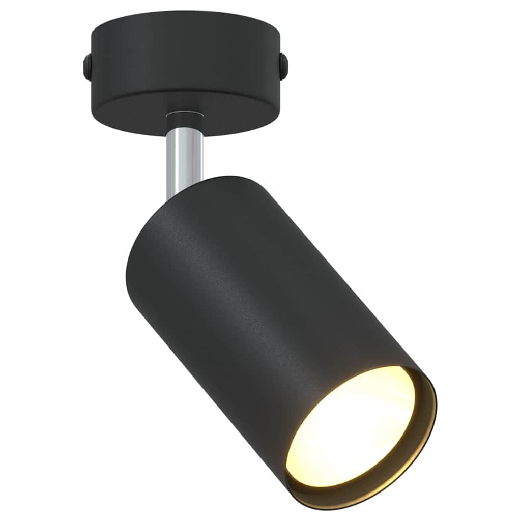 Loftsspot med spotlights Sort 6 x 6 x 16 cm Metal