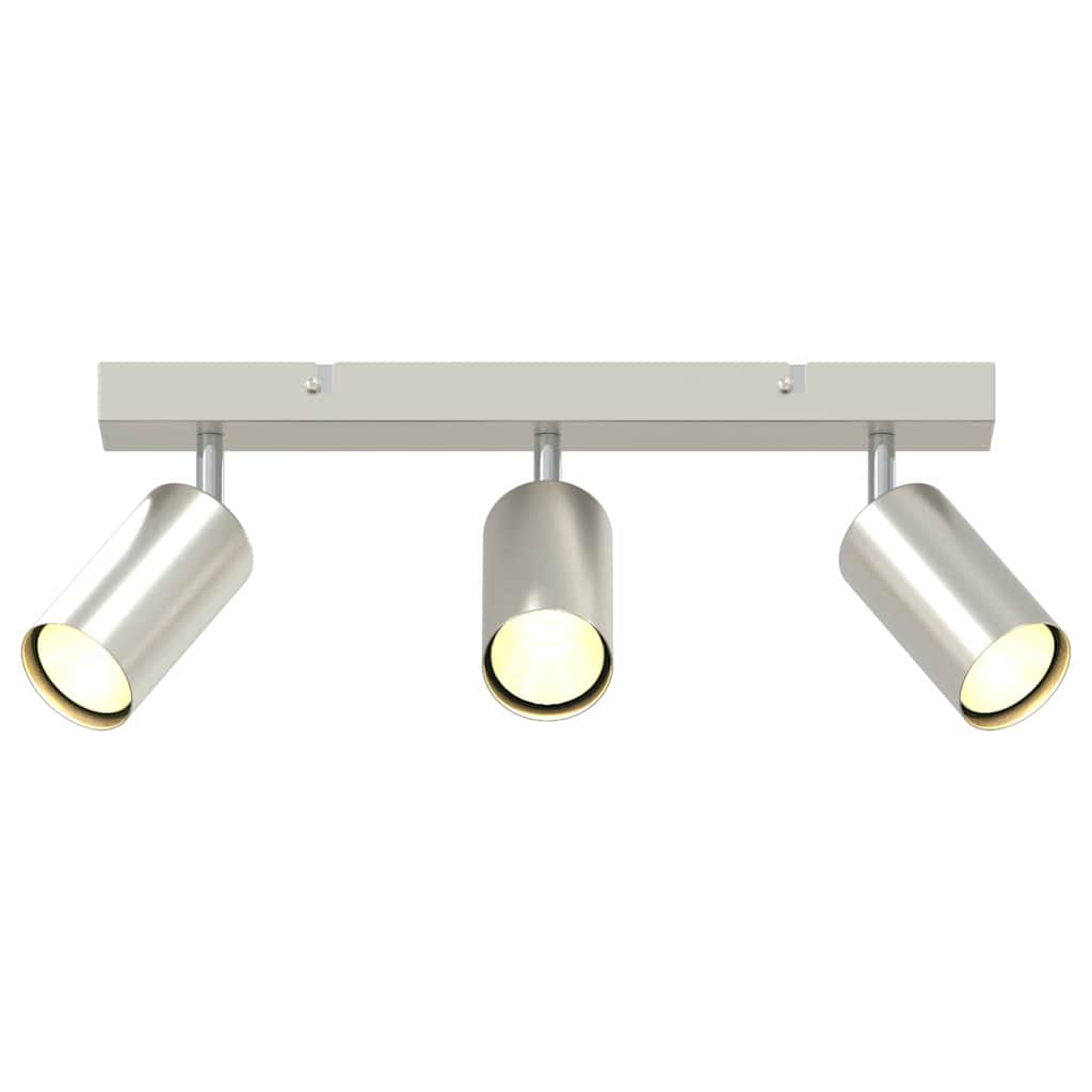 Loftsspot med spotlights Nikkel 38 x 6 x 16 cm Metal