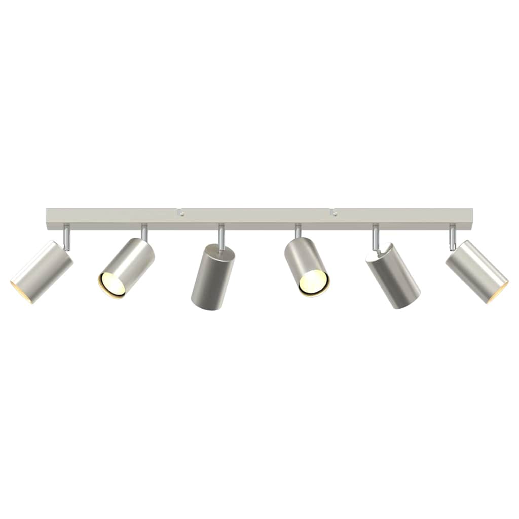 Loftsspot med spotlights Nikkel 73 x 6 x 16 cm Metal
