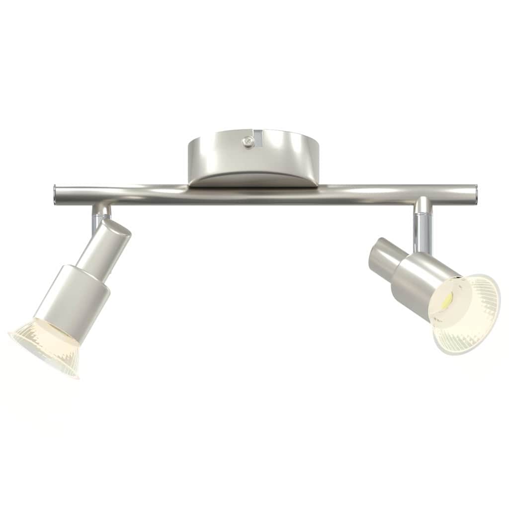 Loftsspot med spotlights Nikkel 25,5 x 8 x 11 cm Stål