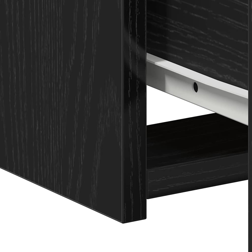 Natbord 2 stk. Sort eg 50 x 32 x 60cm Konstrueret træ