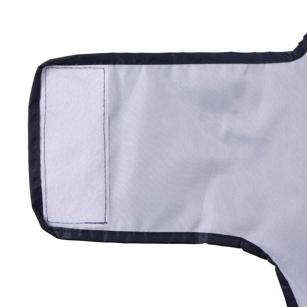 Hunderegnfrakke med refleksstriber polyester S marineblå