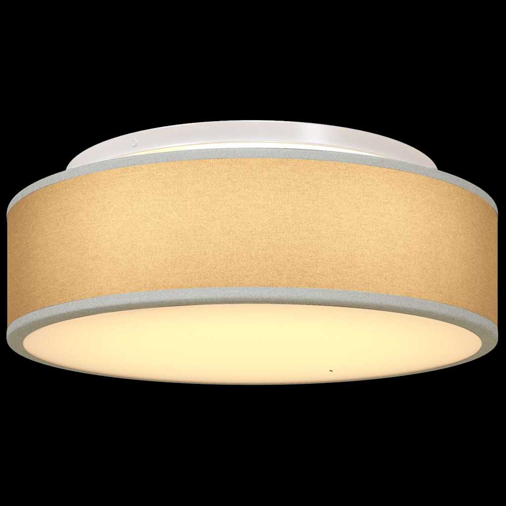 Loftlampe med spotlights Grå 38 x 38 x 13,5 cm Stof