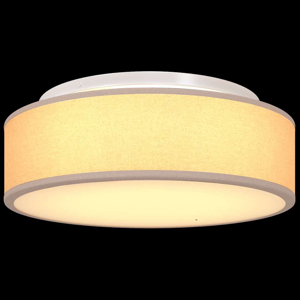 Loftlampe med spotlights Gråbrun 38 x 38 x 13,5 cm Stof