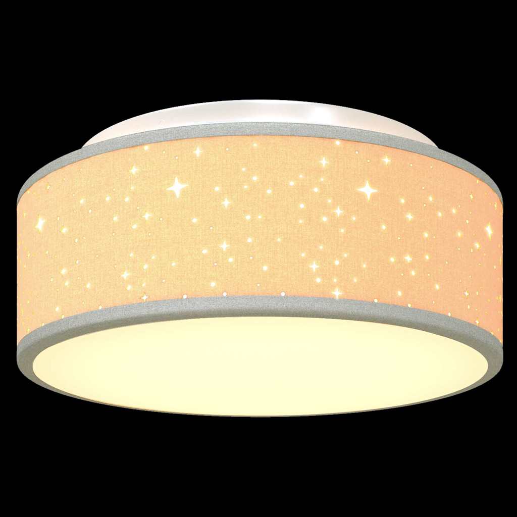 Loftlampe med spotlights Grå 30 x 30 x 13,5 cm Stof