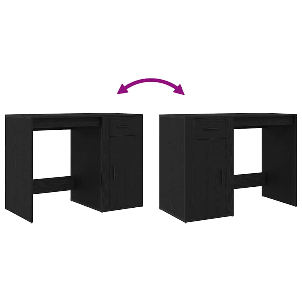 Bord Sort eg 100 x 49 x 74 cm Konstrueret træ