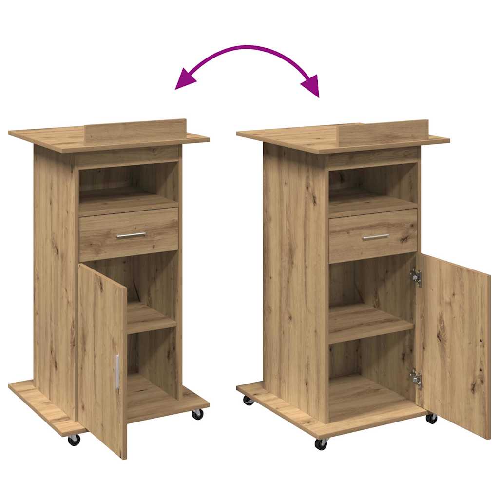 Podium Artisan Egetræ Konstrueret træ 55 x 55 x 107 cm