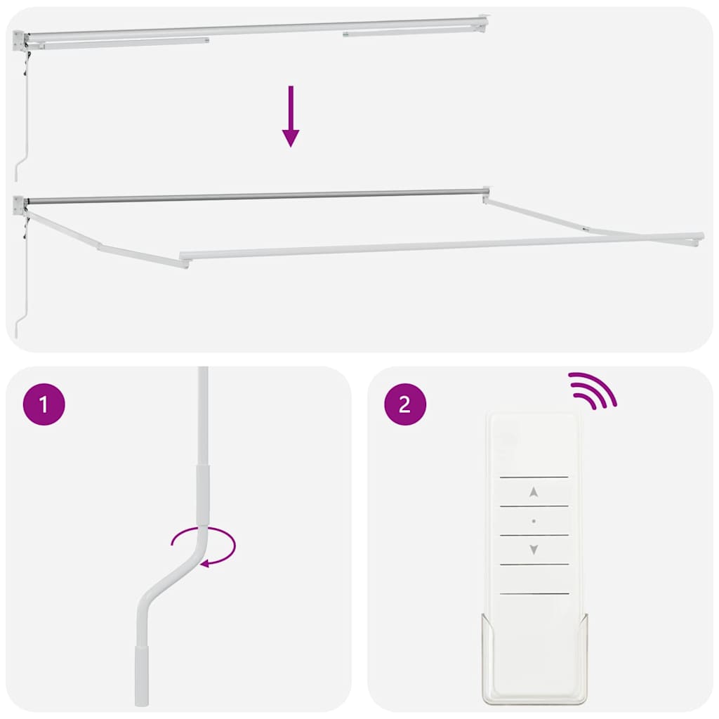 Udtrækkelig markise Gul og orange 400 × 300 cm