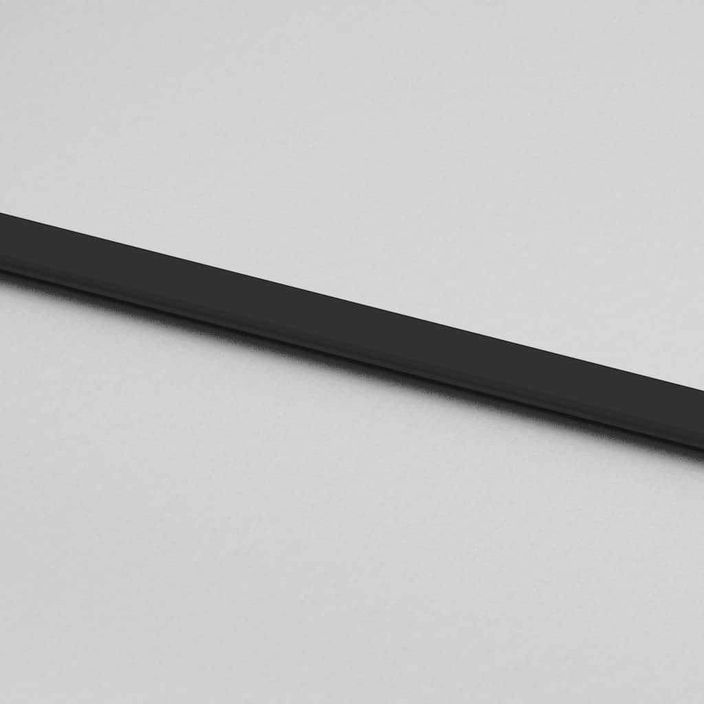 skydedør med hardwaresæt 76x205 cm hærdet glas og aluminium