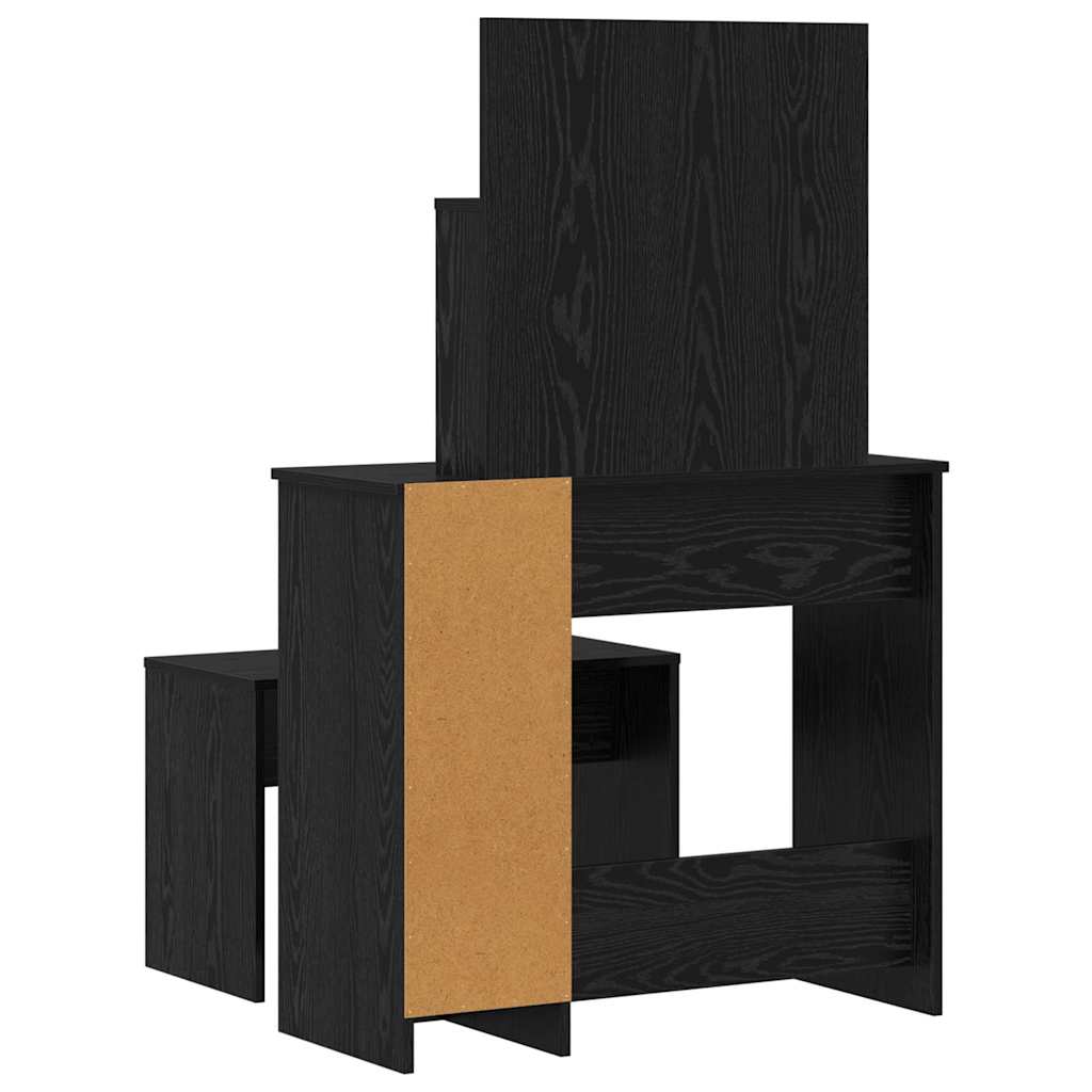 LED Smykkebord Set 2 stk. Sort eg 86,5 x 35 x 136 cm