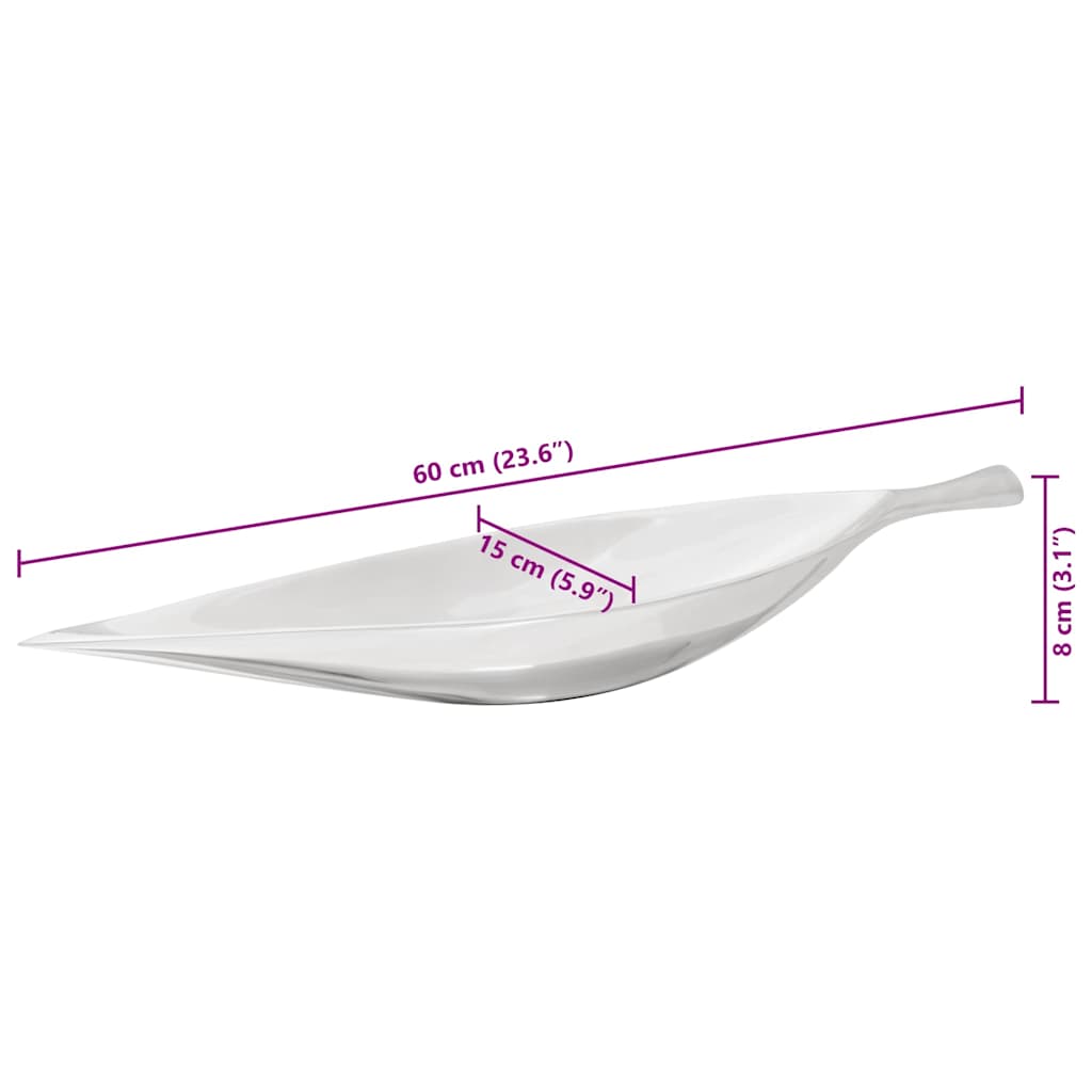 Frugtkurv Sølv 60 x 15 x 8 cm Aluminium