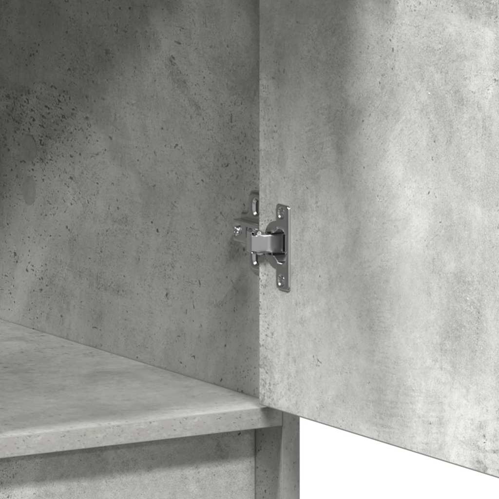 Highboard Beton Grå 41 x 40 x 135 cm Konstrueret træ