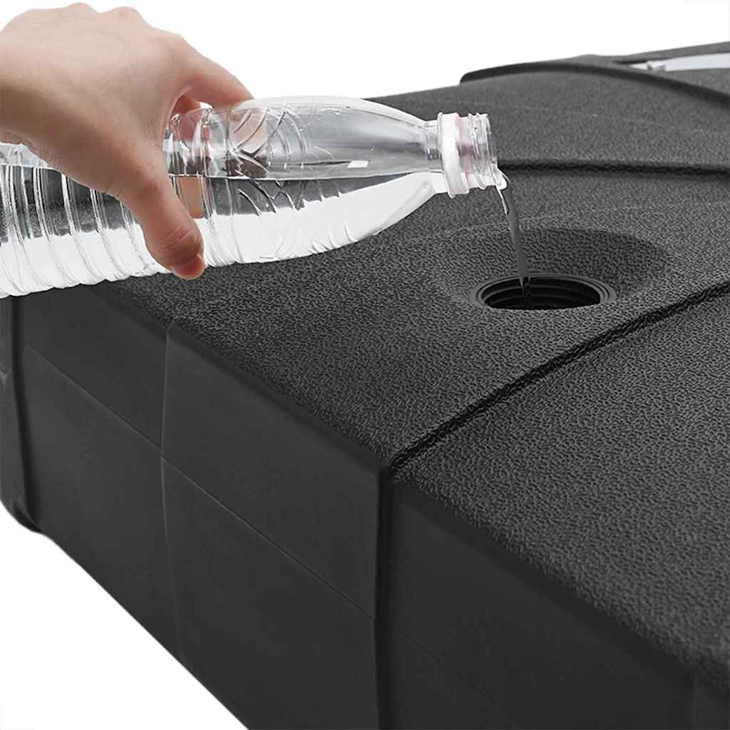 Cantilever parasolbase 150 Sort Højdensitet polyethylen