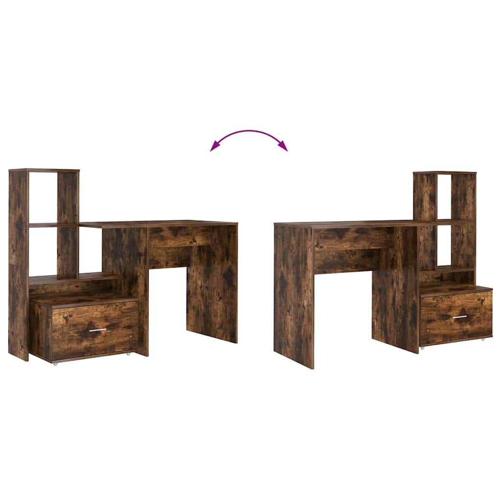 Bord Røget eg Konstrueret træ 131,5 x 50 x 106,5 cm