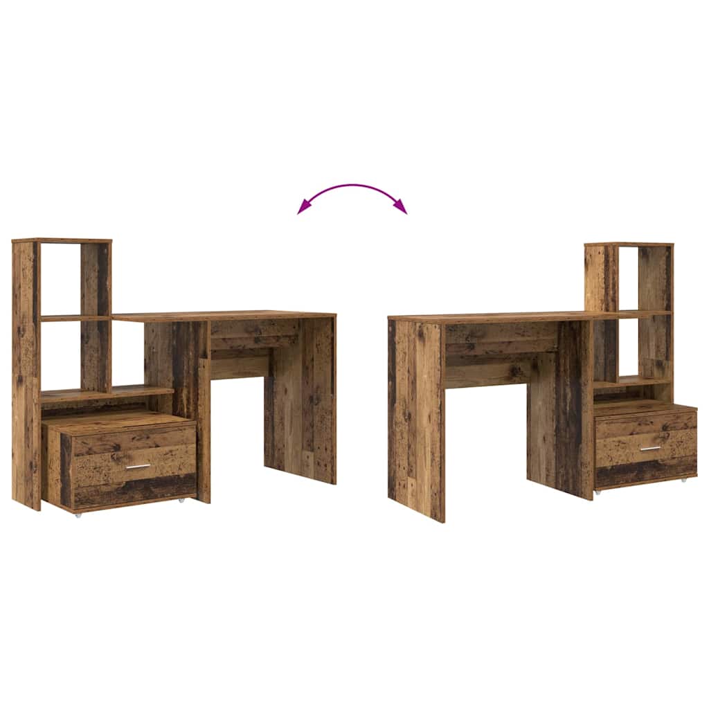 Bord Gammelt træ Konstrueret træ 131,5 x 50 x 106,5 cm