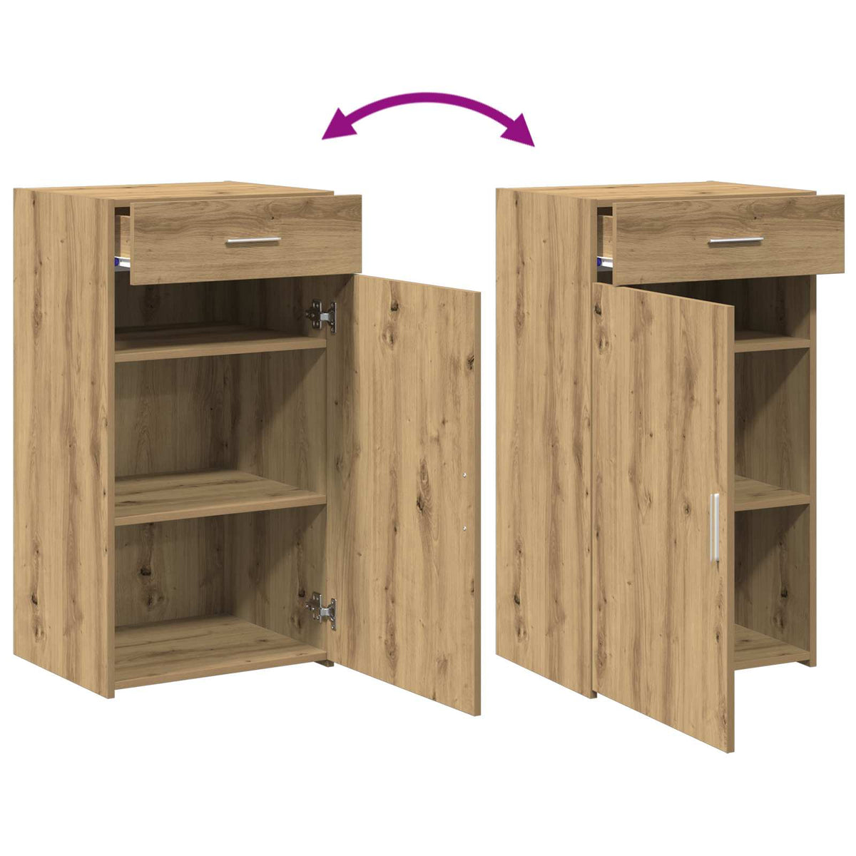 Sideboard Artisan Egetræ 50 x 42,5 x 93 cm