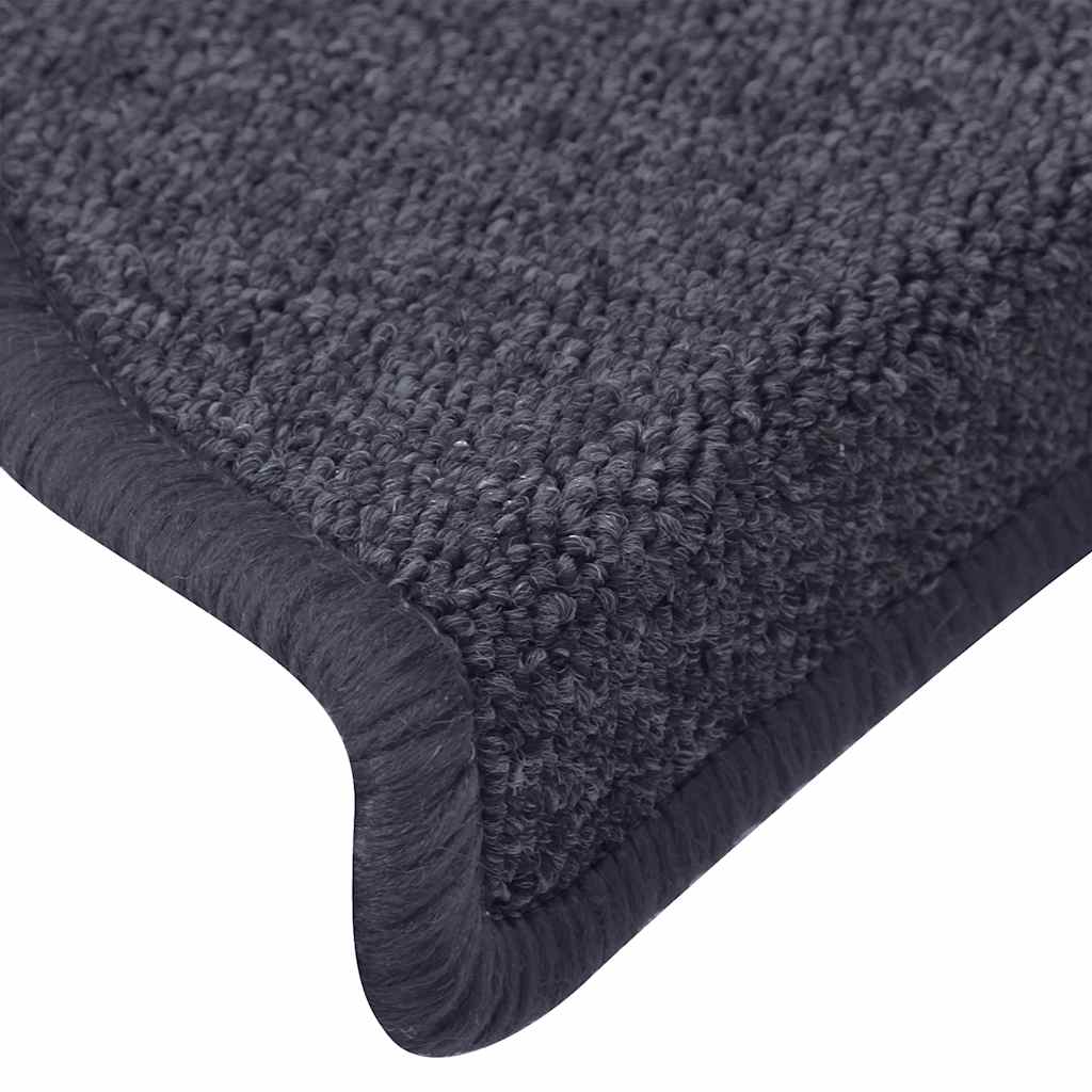 trappemåtter 30 stk. 65 x 24 x 4 cm mørkegrå og blå halvrunde store