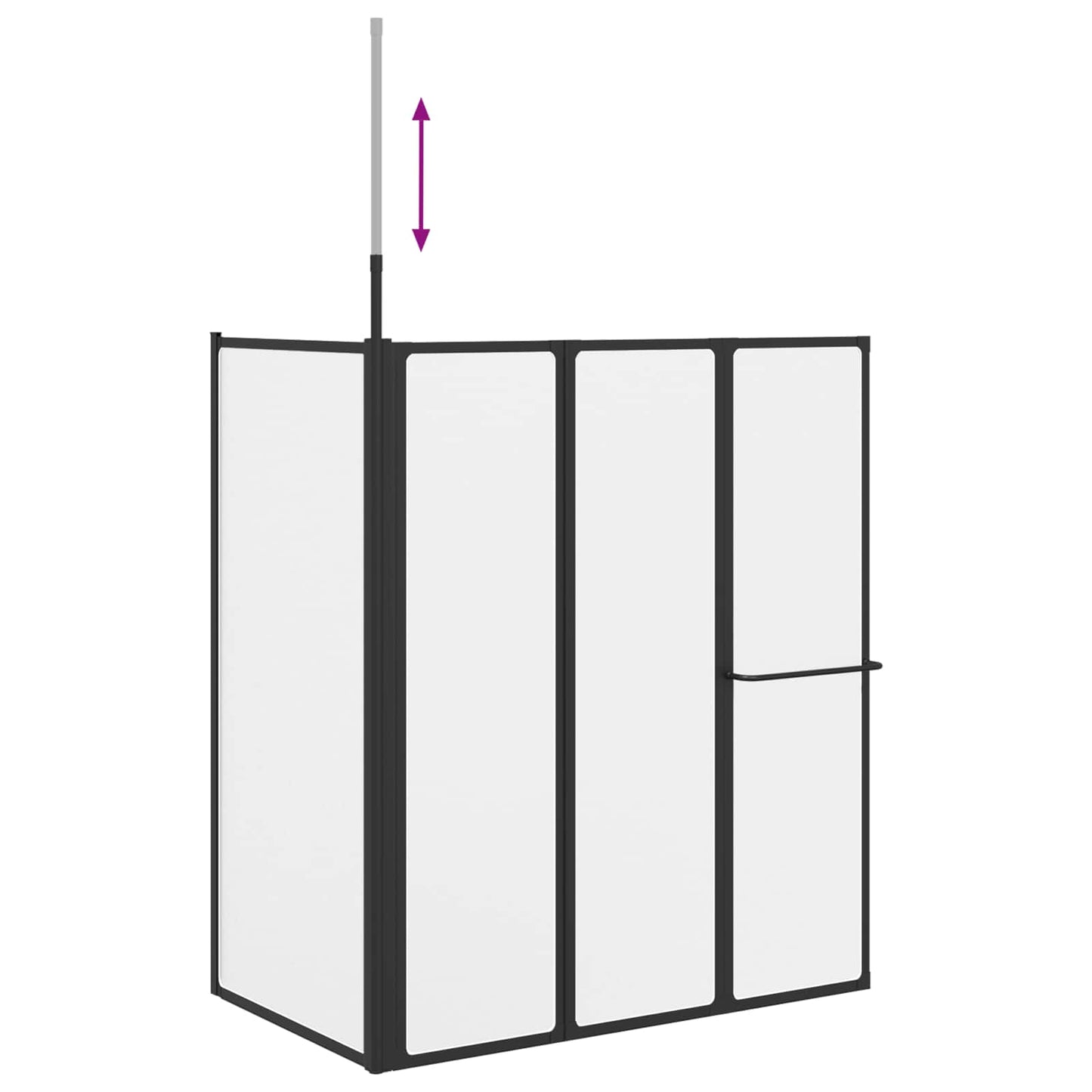 Brusevæg Hvid 120 x 70 x 137 cm Aluminium