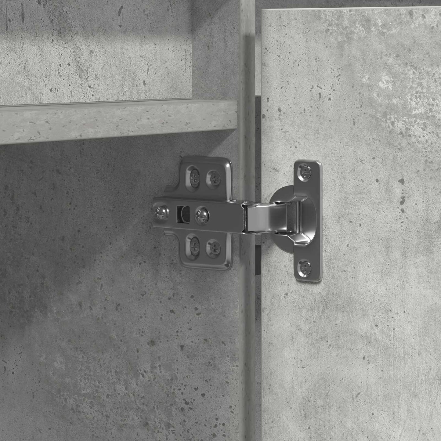 TV-skab 180 x 38 x 49 cm Beton Grå Konstrueret træ