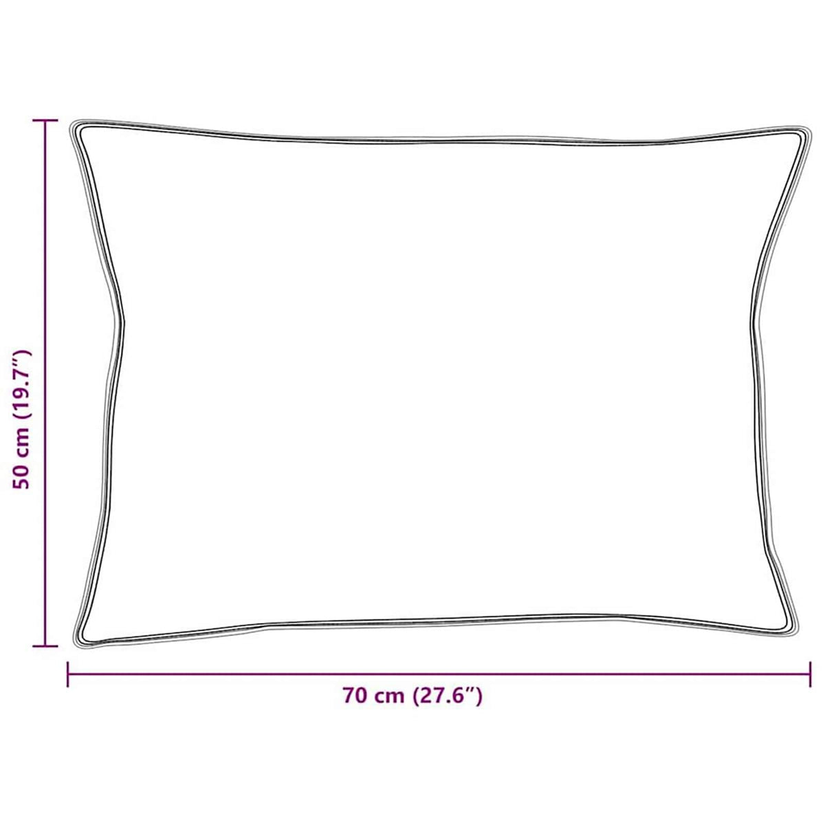 Dynebetræk Sæt med pude 2 stk. Hvid Mikrofiber
