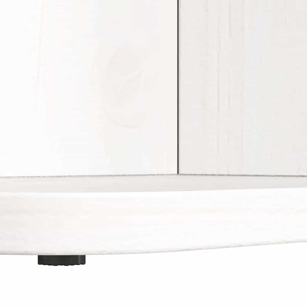 Sofabord Hvid 80 x 39,5 x 33,5 cm Massivt fyrretræ