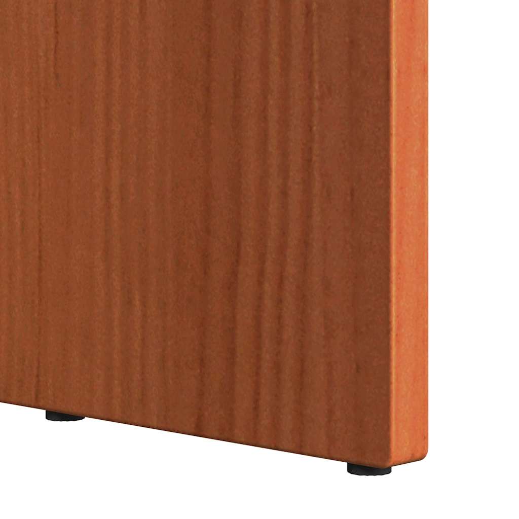 Sofabord Voks brun 50 x 50 x 35 cm Massivt fyrretræ