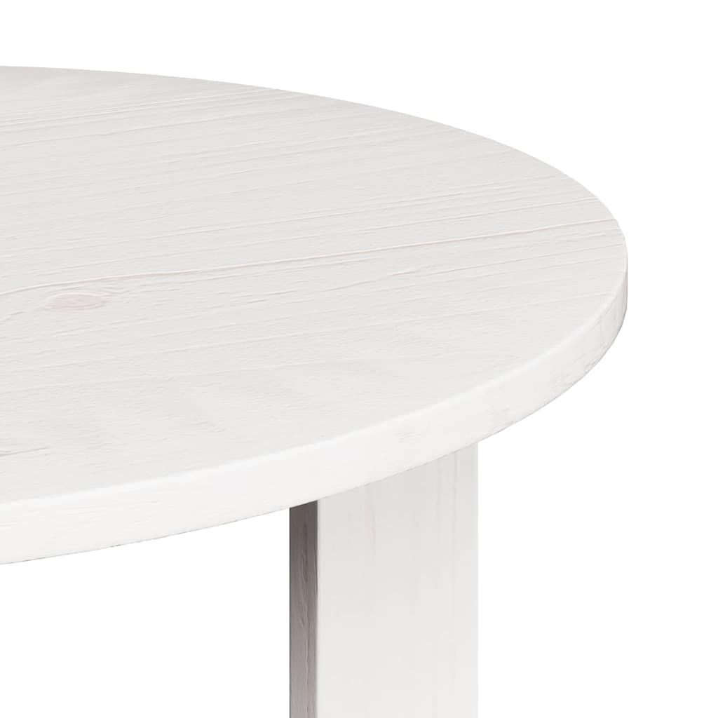 Sofabord 2 stk. Hvid 47,5 x 47,5 x 27 cm Massivt fyrretræ