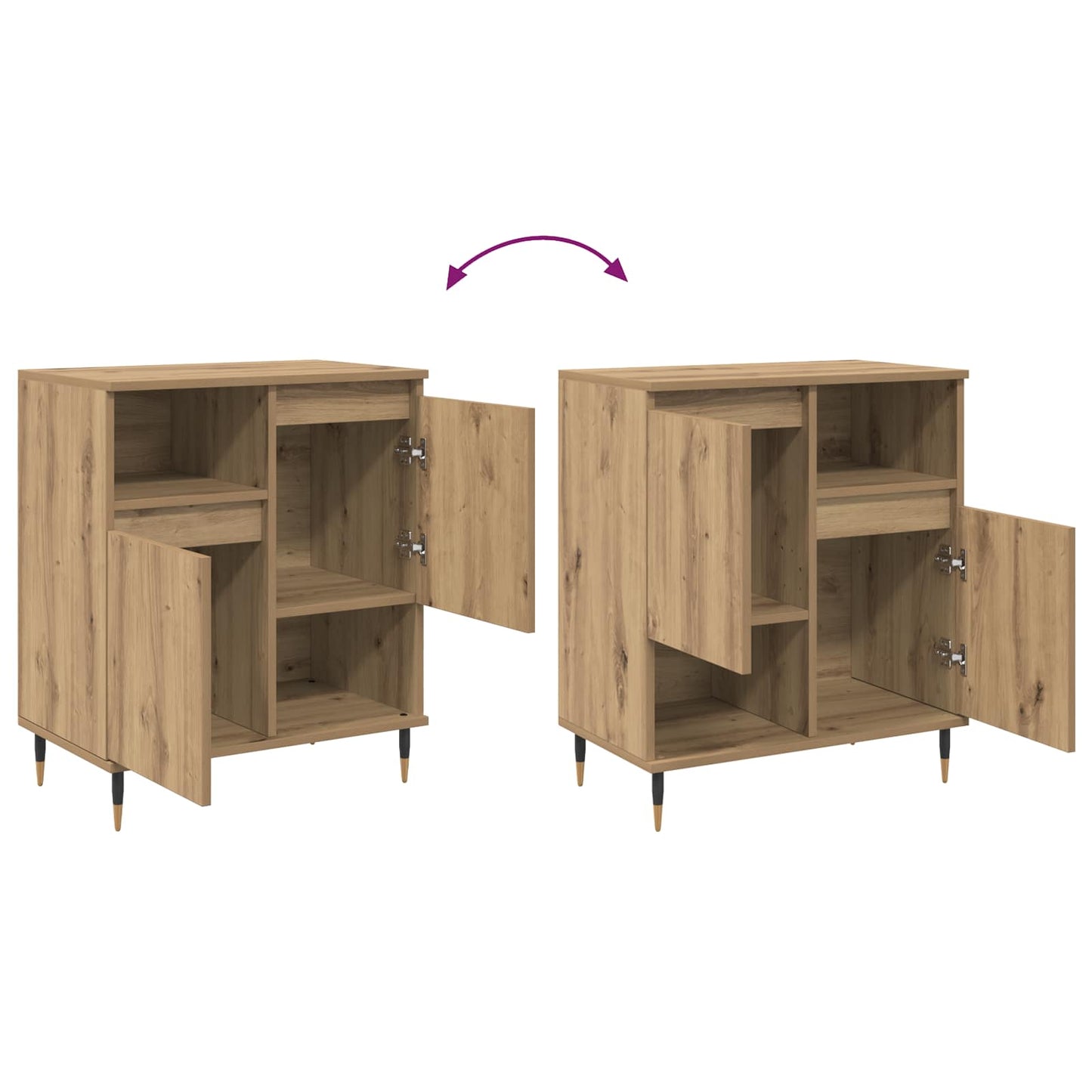 Sideboard Artisan Egetræ 60 x 35 x 70 cm