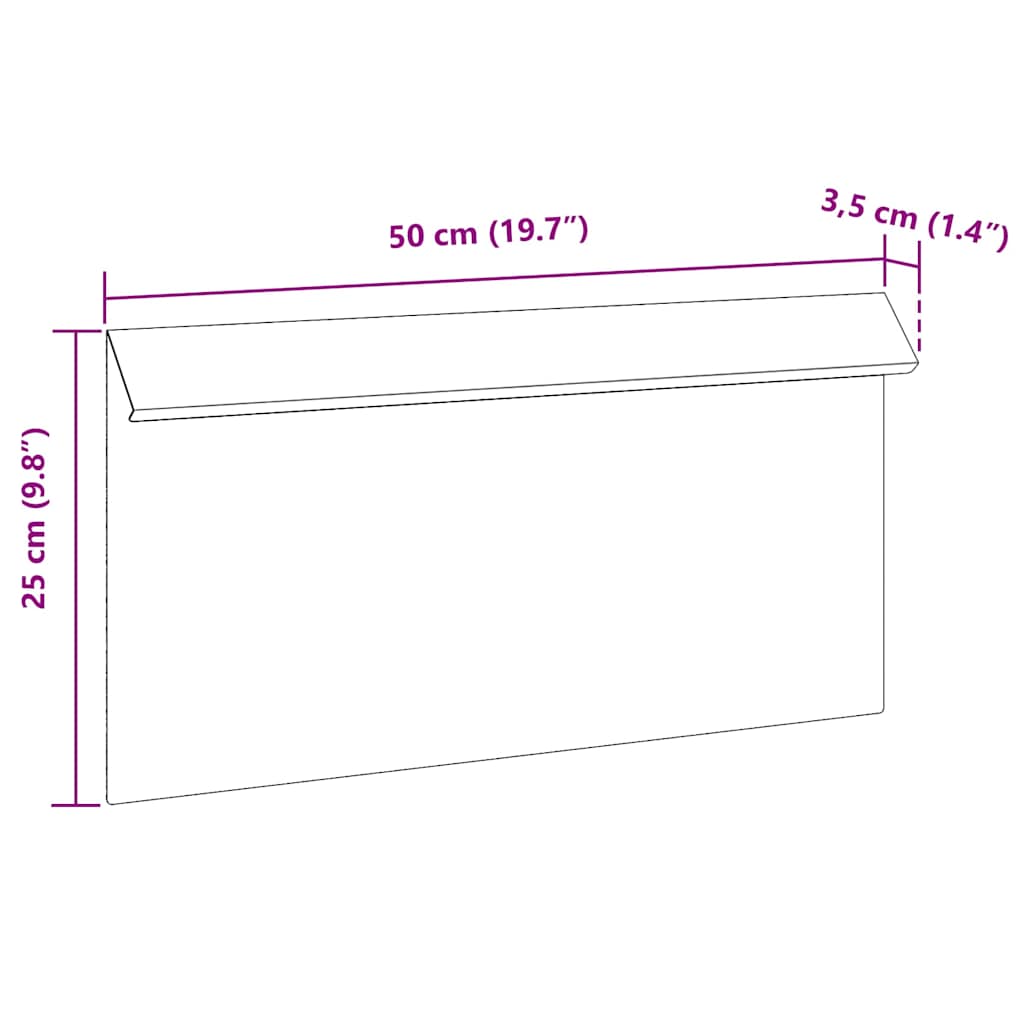 Sneglehegn 50 x 3,5 x 25 cm Cortenstål Rusten