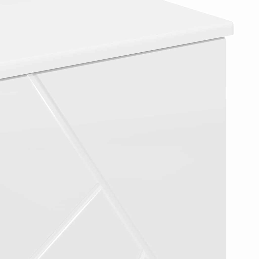 Badeværelsesmøbel sæt 3 stk. Høj gloss hvid 76,5 x 35 x 64 cm
